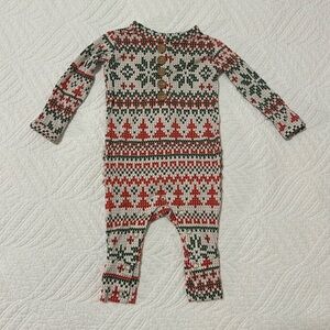 Posh Peanut Christmas Onesie Pajamas 0-3